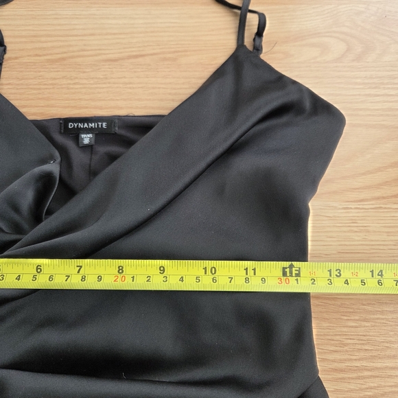 DYNAMITE Satin Effect Wrap Top - Picture 7 of 8